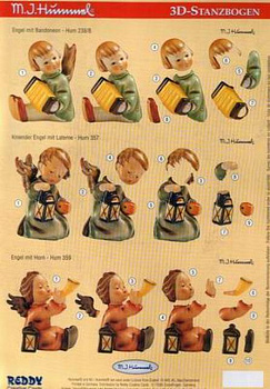 Аппликация "Хуммель"бумажная  вырубная  для объемных рисунков, 210х297 мм