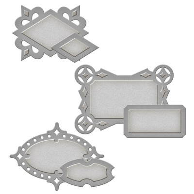 Набор ножей Spellbinders® Shapeabilities® "Теги современные окружности"