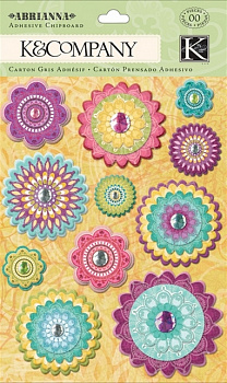 Картонные стикеры: Медальоны (Абрианна)/22