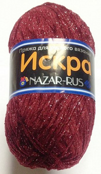 Искра, пряжа для ручного вязания  (103 красный)