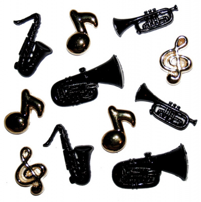 Набор декоративных пуговиц «Dress It Up» 0758 Джаз