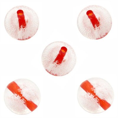 Бусина "Zlatka" акрил Z011P 25 мм  5 шт №171 красный