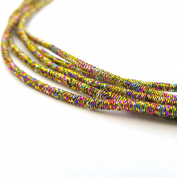 Канитель мягкая, фигурная KAN/MM1,5-08 металлик, красно-желтый микс матовый