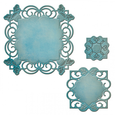 Набор ножей Spellbinders® Nestabilities® Decorative Accents "Ярлыки 49 - декоративные узоры"