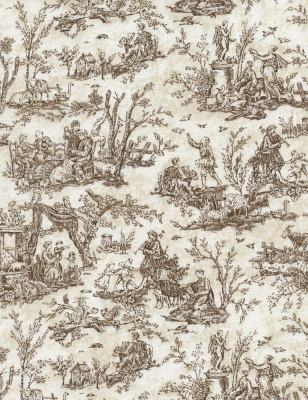 Ткань Timeless Treasures 100% хлопок, ширина 110 см, Paris-C3788-Cream