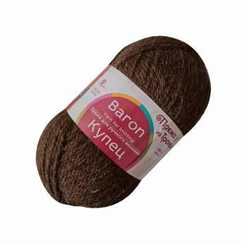 Купец, пряжа для ручного вязания (251, коричневый)