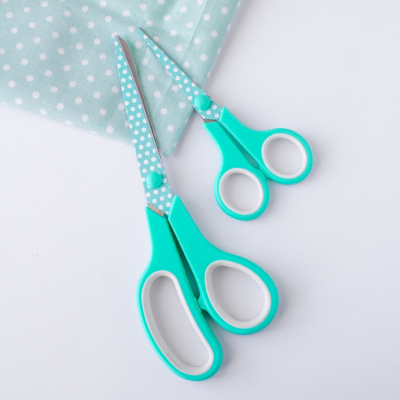 Набор ножниц бытовых из 2 шт. "Crafty tailor" NR(N)-03(М), 216/141мм, толщина лезвия 2/1,5мм, мятный
