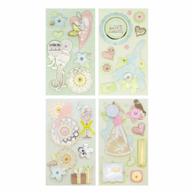 3D наклейки "Рукоделие", набор 3D/N13 "Любовь"