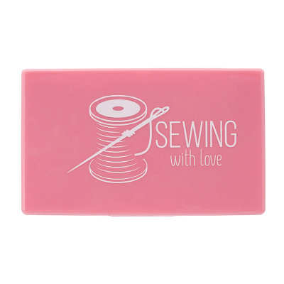 4AL-057 Игольница магнитная 11*11*6.8см, роза