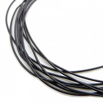 Канитель мягкая, гладкая KAN/MD0,5-23 глянец, черный