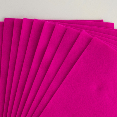 Фетр декоративный "Рукоделие" 180г, 2мм (фуксия)