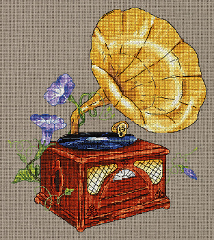 Набор для вышивания "PANNA" RE-7162 "Мелодия сада. Граммофон"24 x 27 см
