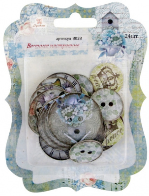 Чипборд (стикер) "Рукоделие" 8028 Весеннее настроение