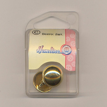 Пуговица Hemline "Metal" 18 мм, 2 шт/упак