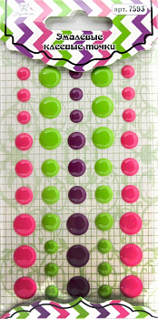 Эмалевые клеевые точки "Рукоделие" 7593 45шт.