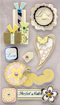 Декоративные 3D наклейки "Рукоделие"СР-01(SP-12071) День рождения