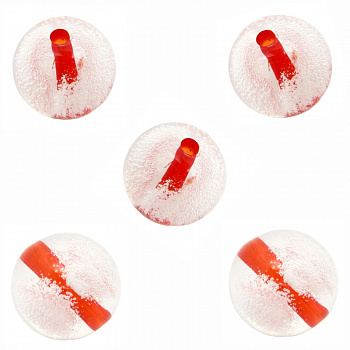 Бусина "Zlatka" акрил Z011P 25 мм  5 шт №171 красный