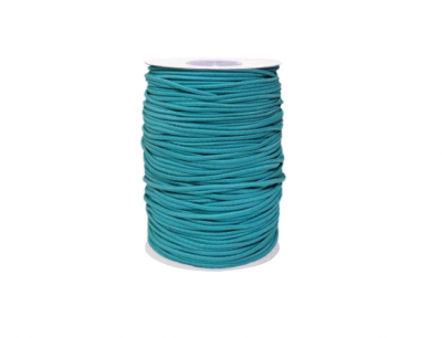 Резинка шляпная круглая  Ас 3мм  берюзовая ( упак. 25 м.)