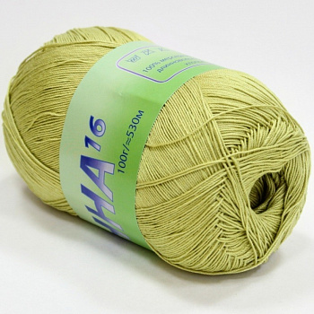 Анна 16, пряжа для ручного вязания 100г/530м (299 липа)