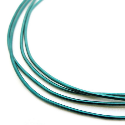 Канитель мягкая, гладкая KAN/MD0,7-16 глянец, яркая бирюза