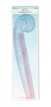 Французское лекало "Gamma" LUR-04 толщ. 2 мм 15,5 см 52 см . картонный еврослот