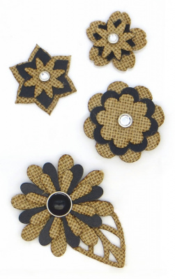 Тканевые цветы 3D "Рукоделие" FLD-106