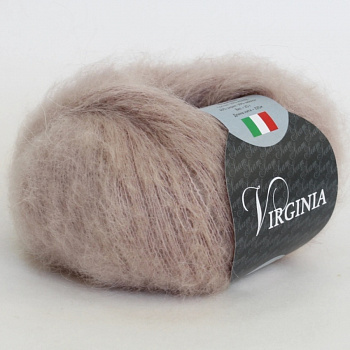 Вирджиния, пряжа для ручного вязания     (10, розово-бежевый)