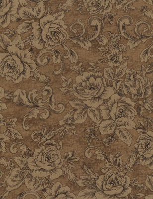 Ткань Timeless Treasures 100% хлопок, ширина 110 см, Paris-C3790-Brown