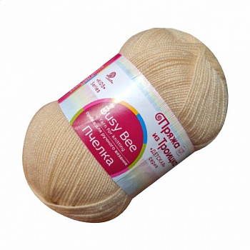 Пчелка, пряжа для ручного вязания (116, кремовый)