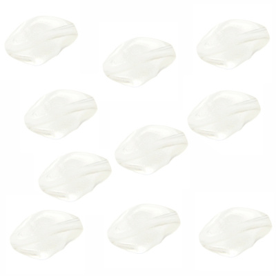 Бусина "Zlatka" акрил Z119P 10 x 20 мм  10 шт №600 прозрачная