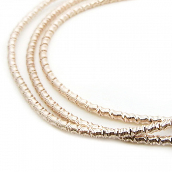 Канитель мягкая, фигурная KAN/MS1,5-17  глянец, розовое золото (упак 500 г)