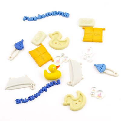 Набор декоративных пуговиц «Dress It Up» 2674 Время ванны 