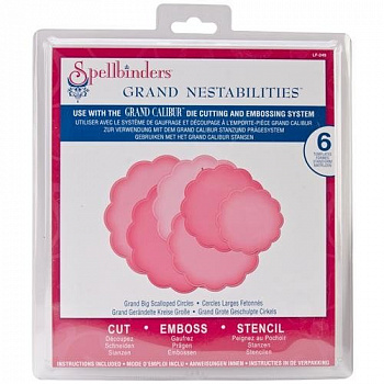 Набор ножей Spellbinders® Nestabilities® "Большие круги с фестонами"