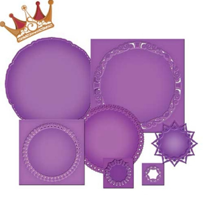 Набор ножей Spellbinders® Nestabilities® "Имперское золото: Золотые круги 1"