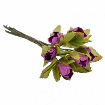 Декоративный букетик "Рукоделие" DKB054 Цветы (розово-красный)