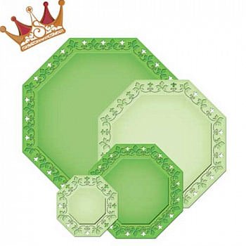 Набор ножей Spellbinders® Nestabilities® Decorative Elements "Имперское золото: Золотой плющ"