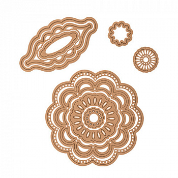 Набор ножей Spellbinders® Shapeabilities® "Теги - цветы и листья"