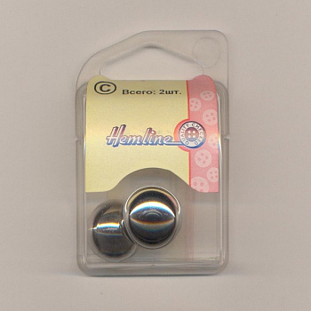 Пуговица Hemline "Metal" 18 мм, 2 шт/упак