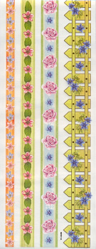 Самоклеющиеся аппликации (натирки) Mr.Painter RO-02 Цветочная лента