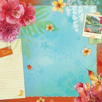 Бумага: Рай (Вокруг света)  31х31/25шт.