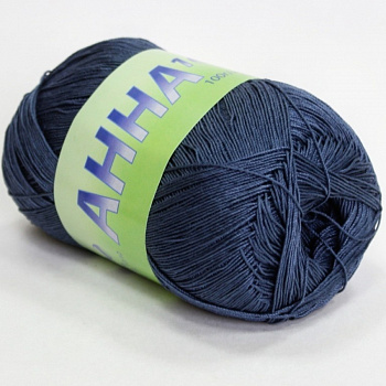 Анна 16, пряжа для ручного вязания 100г/530м (351 тертый джинсовый)