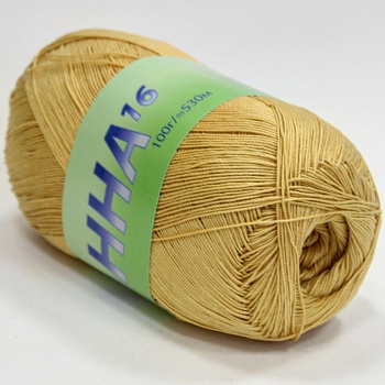 Анна 16, пряжа для ручного вязания 100г/530м (304 соломенный)