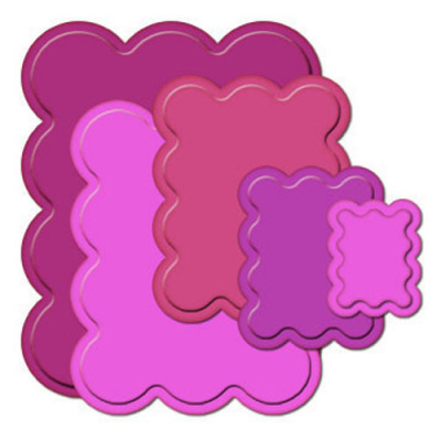 Набор ножей Spellbinders® Nestabilities® "Прямоугольники с большими фестонами (большие)"