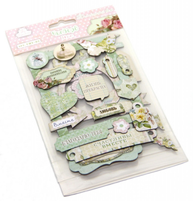 Чипборд (стикер) "Рукоделие" Галантный век