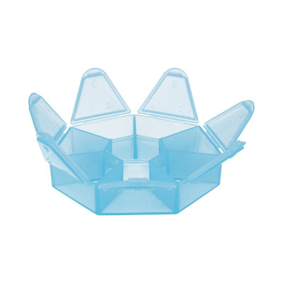 Контейнер «Gamma» Т-36, 7 секций голубой\прозрачный