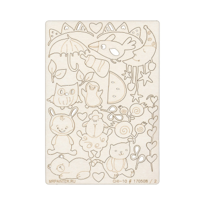 Чипборд картонный "Mr.Painter" CHI-10/170508/2 Солнечный зайчик/2