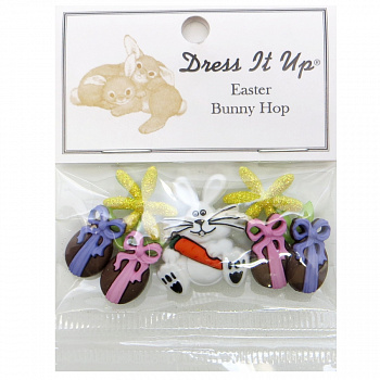 Набор декоративных пуговиц «Dress It Up» 1299 Пасхальный заяц
