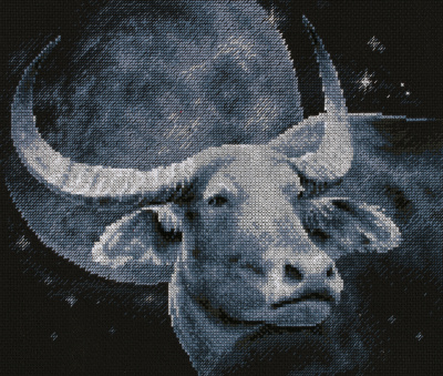 Набор для вышивания "PANNA" J-7219 "Буйвол"	29.5 x 23.5 см