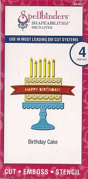 Набор ножей Spellbinders® Shapeabilities® Die D-Lites™ "Праздничный торт"