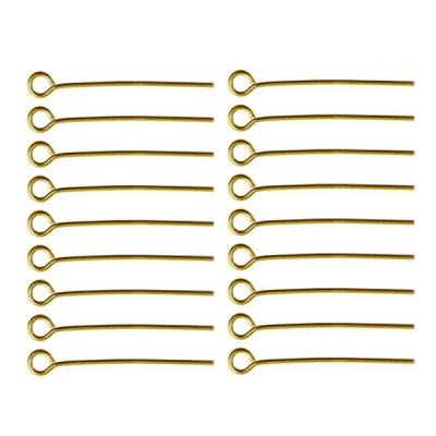Штифт с петлей DC-104 "Zlatka" 18 мм 50 шт №01 под золото